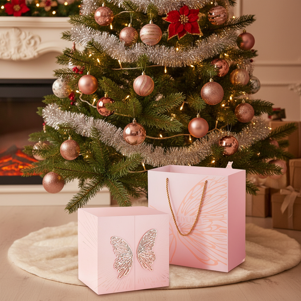 Božićni set za djevojčice s kozmetičkim ruževima za usne u poklon kutiji za ljepotu