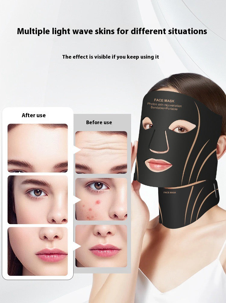 Photon Instrument Facial Silicone Red Light LED Beauty Mask